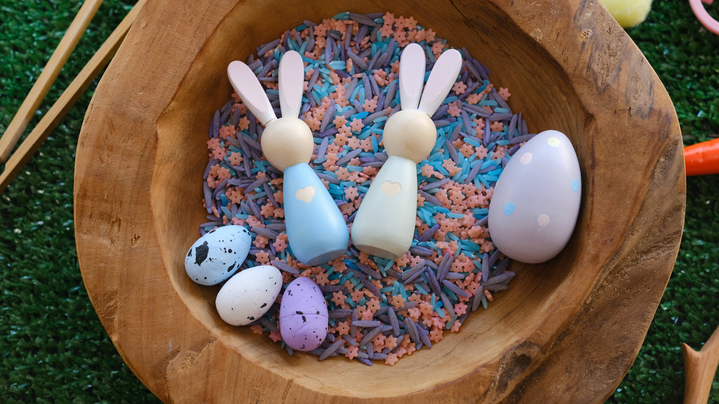 Get Egg-cited! with our Easter Sensory Kit - Children sensory activities, Kids Gift, Sensory Fillers, Sensory Pegs, Easter Egg