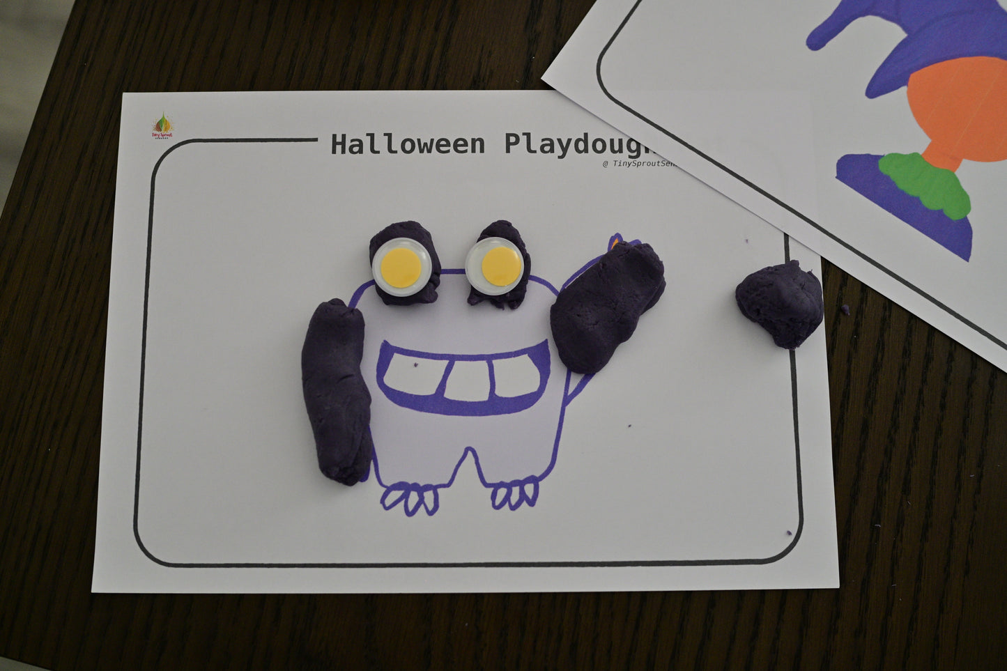 Halloween Playdough Mat